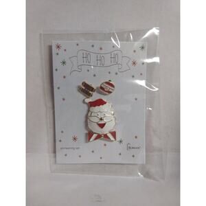 Santa Claus - Pin and Earring Set